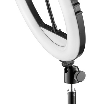 Кольцевая лампа на штативе для селфи Hama, 185 см.