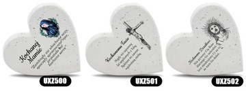 Уникальное декоративное белое сердце для надгробия на кладбище с дизайном «Дорогая мама»