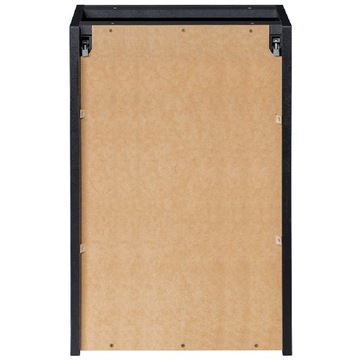 ЧЕРНЫЙ шкафчик столешница с корзиной для белья 40 см NOVA BLACK RINGED фасад