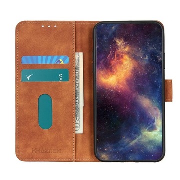 ETUI Z KLAPKA KHAZNEH SAMSUNG S20 FE 5G SKÓRA BRĄZ