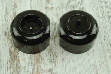 B puszka natynkowa do osprzętu podtynkowego gniazdka wyłączniki loft retro