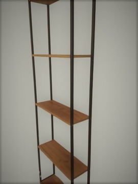REGAŁ 5 PÓŁEK STOJĄCY LOFT UNIWERSALNA 200 cm