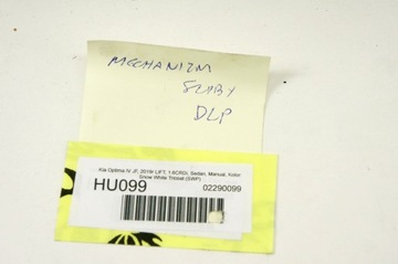 HU099 KIA OPTIMA IV MECHANIZMUS OKNO LEVÝ PŘEDNÍ