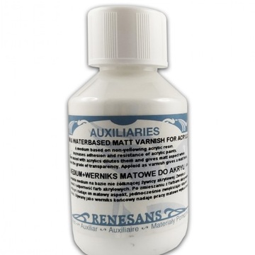 Medium i werniks matowe do akryli 100ml Renesans