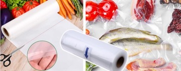 Фольга для вакуумной упаковки, рукав 20 см, рулон 6 м.