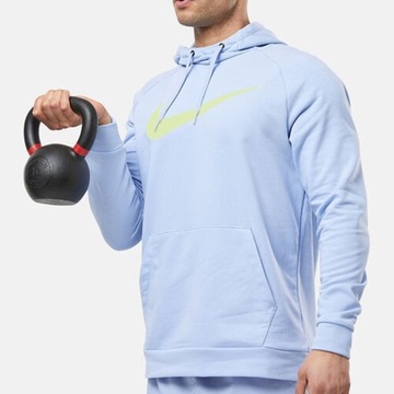 Nike bluza Dri-Fit Hoodie męska błękitna CZ2425-479 M