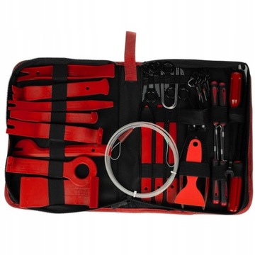 СЪЕМНИКИ ОБИВКИ РАДИО, УПЛОТНИТЕЛИ, ЩИПЦЫ, СЪЕМНИКИ, МЕГА НАБОР 40 ШТ, КЕЙС