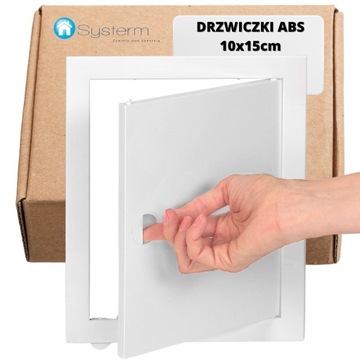DRZWICZKI REWIZYJNE PLASTIKOWE 10x15 białe ABS 100x150mm rewizja SYSTERM
