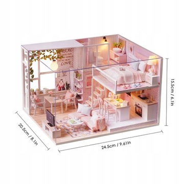 МИНИАТЮРНЫЙ КУКОЛЬНЫЙ ДОМИК, КОМПЛЕКТ ДЛЯ КОМНАТЫ «Сделай сам»