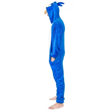 KOSTIUM PIŻAMA KIGURUMI ONESIE DRES PRZEBRANIE SONIC ROZMIAR S