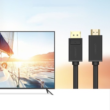 КАБЕЛЬ UGREEN DURABLE DISPLAYPORT К HDMI 4K, 30 Гц, 32 AWG, ДЛИННЫЙ ПРОВОД, 2 М