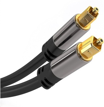 Kabel Toslink 3m audio dźwięk optyczny gruby 6mm