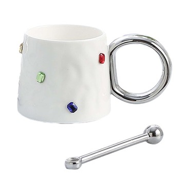Ceramiczny kubek do kawy 300 ml z uchwytem Kreatywny kubek do herbaty