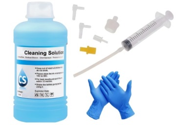 Płyn 500 ml Zestaw do udrażniania głowic HP Canon Epson Brother + Rurki