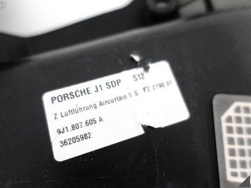 PORSCHE TAYCAN 9J1 19- KIEROWNICA PROWADNICA POWIETRZA LEWA PRZÓD + ANTENA