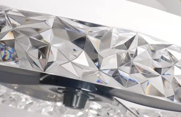 Светодиодный светильник с вентилятором KRYSTI Black + пульт, приложение