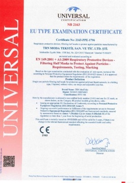 10x FFP3 МАСКА АНТИВИРУСНАЯ ЗАЩИТНАЯ МАСКА 99%