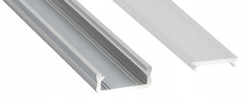 Profil LED ALUMINIOWY do taśma LED 2m+klosz