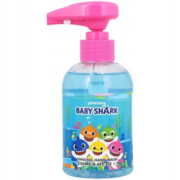 MYDŁO W PŁYNIE GRAJĄCE DLA DZIECI BABY SHARK 250 ML PINKFONG Z MELODYJKĄ