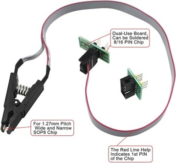 KeeYees SOIC8 SOP8 TestClip для программатора EEPROM