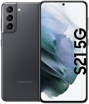 Samsung Galaxy S21 5G SM-G991B 8/128GB Gray + Gratisy Szkło i Etui