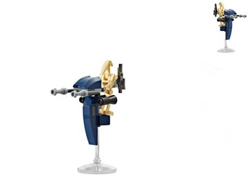 LEGO Star Wars - Battle Droid + blaster + ścigacz Stap ! 75372