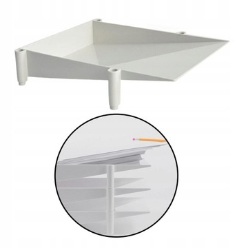 Серая настольная подставка для хранения вещей