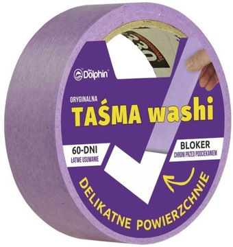 BLUE DOLPHIN TAŚMA WASHI DELIKATNE POWIERZCHNIE