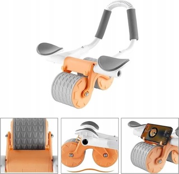 WIELOFUNKCYJNY KÓŁKO ROLLER DO ĆWICZEŃ MIĘŚNI BRZUCHA AB WHEEL MATA