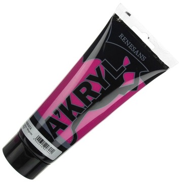 Farba akrylowa Renesans 200ml Magenta farby akryl