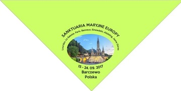 Chusta Sanktuaria Maryjne Europy, elanobawełna,