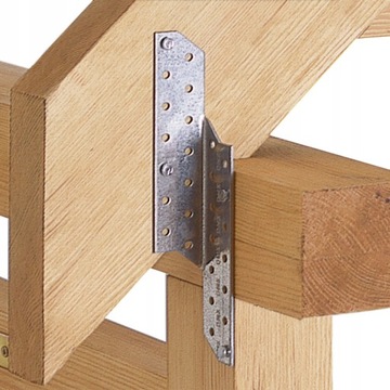 LK3 СОЕДИНИТЕЛЬ ДЛЯ СТРОИЛ 210x32x2 ЛЕВЫЕ СОЕДИНИТЕЛИ 10 шт. DOMAX ОЦИНКОВАННЫЕ