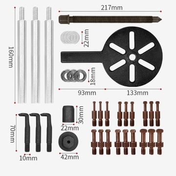 СЪЕМНИК ПОДШИПНИКА СЪЕМНИК ПОДШИПНИКА, КОМПЛЕКТ СЪЕМНИКОВ, СТАЛЬ ВЫСОКОЙ ТВЕРДОСТИ