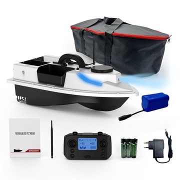 GPS BAIT BOAT D19 500M LED RC ЛОДКА с 4