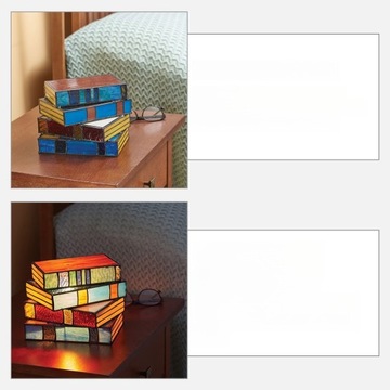 НАСТОЛЬНАЯ ЛАМПА С КНИГАМИ НОЧНАЯ ЛАМПА ДЕКОРАТИВНАЯ НАСТОЛЬНАЯ ЛАМПА