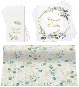 Крещенский набор, настольная дорожка, футляр для салфеток, карманы для столовых приборов