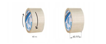 ЛЕНТА УПАКОВОЧНАЯ 48мм/40м ПРОЗРАЧНАЯ SMART ADHESIVE 6 шт.