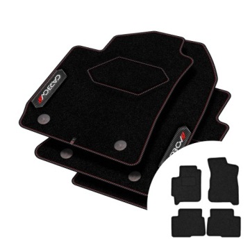 Velurové koberce Carbon pro Kia Carens II 2002-2006