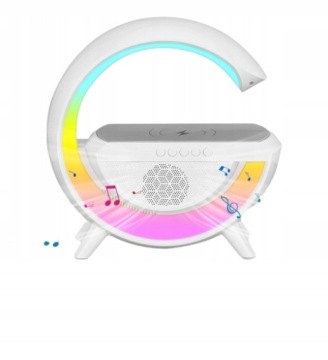 Светодиодная лампа RGB Динамик Зарядное устройство QI INDUCTION Часы РАДИО БУДИЛЬНИК ЧАСЫ Bluetooth