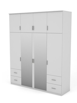 Szafa Ubraniowa z Lustrami 200 sz/242 wys. 8D 4SZ