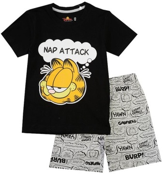 PIŻAMA GARFIELD CHŁOPIĘCA KOSZULKA TSHIRT BIELIZNA