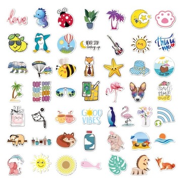 НАБОР НАКЛЕЙКОВ VSCO «ДЕВОЧКА» 450 шт.