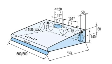 Вытяжка Classic OP 640 W