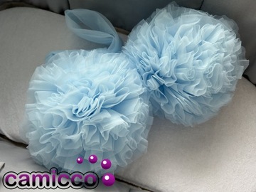 ПОМПОНЫ украшение с помпоном КРОВАТЬ DACHING балдахин из шифона и тюля украшение с бантом