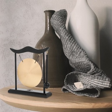 GONGON STOŁOWY ZEN DZWONEK NA BIURKO MIEDZIANY