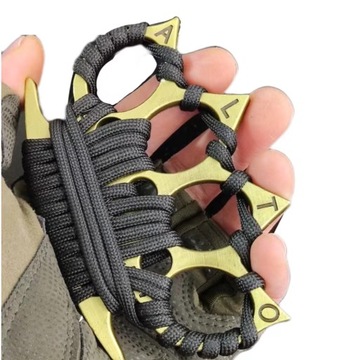 1szt Samoobrona PIERŚCIEŃ OCHRONNY STAL KASTETY STEEL RING Alloy