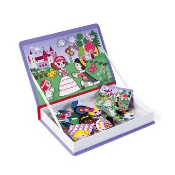 Janod Magnet. układanka Magnetibook Księżniczki