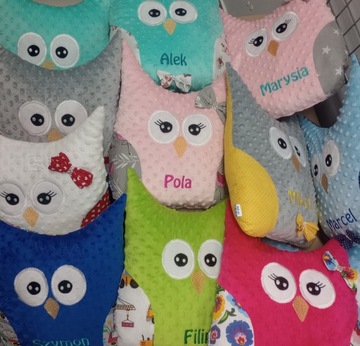 Елочная подушка СОВА для Деда Мороза, имя