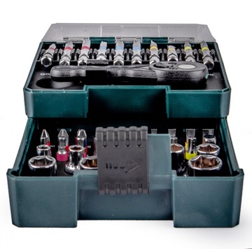 НАБОР ИНСТРУМЕНТОВ БИТЫ С ТРЕЩОТКОЙ ПРОЧНЫЕ ГОЛОВКИ В НАБОРЕ ИЗ 41 ЭЛЕМЕНТА