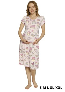 Koszula Damska do karmienia ciążowa Wiskoza S 36